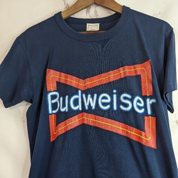 Vintage Budweiser Beer T Shirt Stony Creek 70s Anheuser Tee Rare HTF - Picture 6 of 12